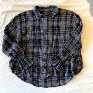 Madewell Wool/Viscose Button Down L